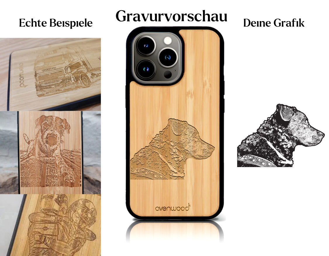 INDIVIDUEL iPhone 15 Pro Max bambou plastique